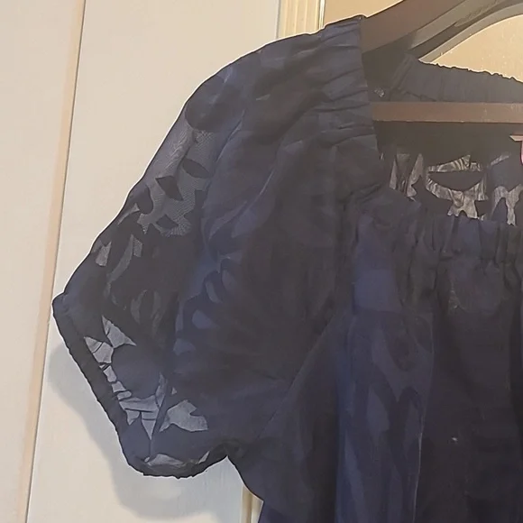 Lilly Pulitzer Short Sleeve Blouse, Color Blue, Size Medium 💙 - Picture 2 of 9